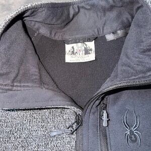 Spider Quarter Zip long sleeve sweater size L